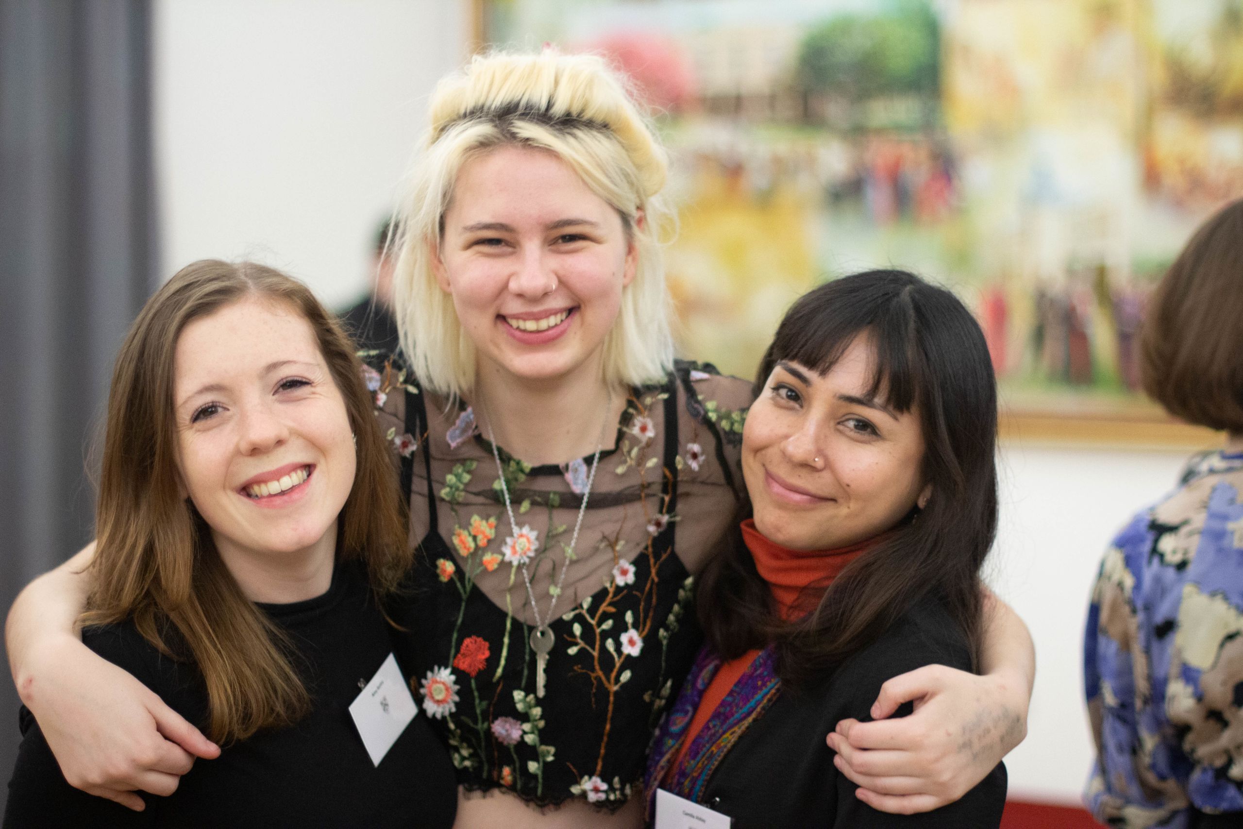 Students pictured at a College event.